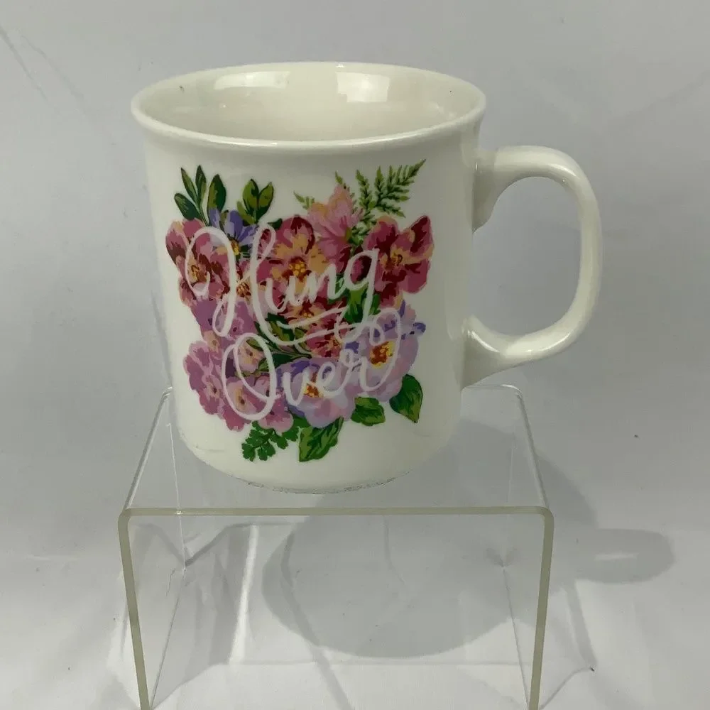 Muggin Out Fred HUNG OVER Floral Coffee/Tea Mug